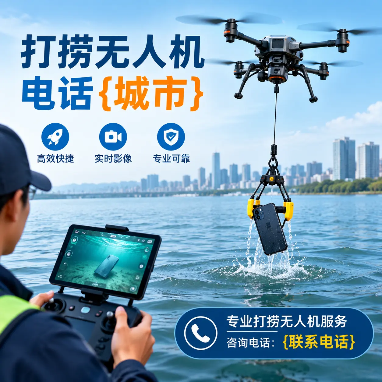 打捞无人机电话海北