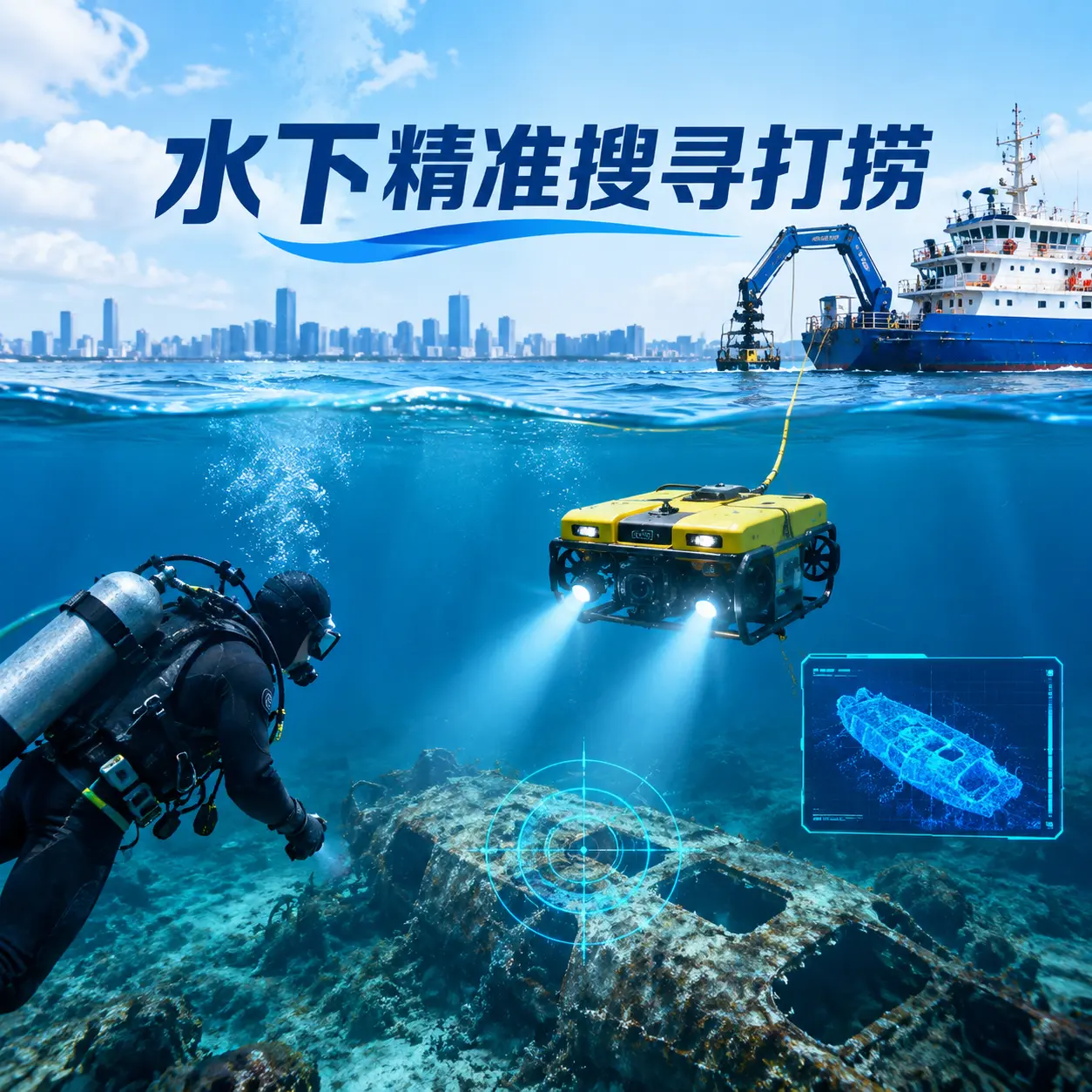 海北水下精准搜寻打捞